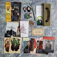 Harry Potter zestaw rzeczy karty breloki piórnik pocztówki