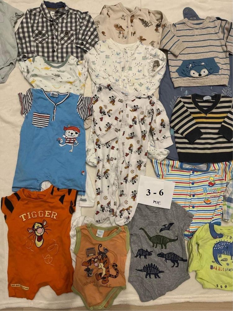 Paka xxl ubranka 3-6 miesiąca dla dziecka dużo tanio