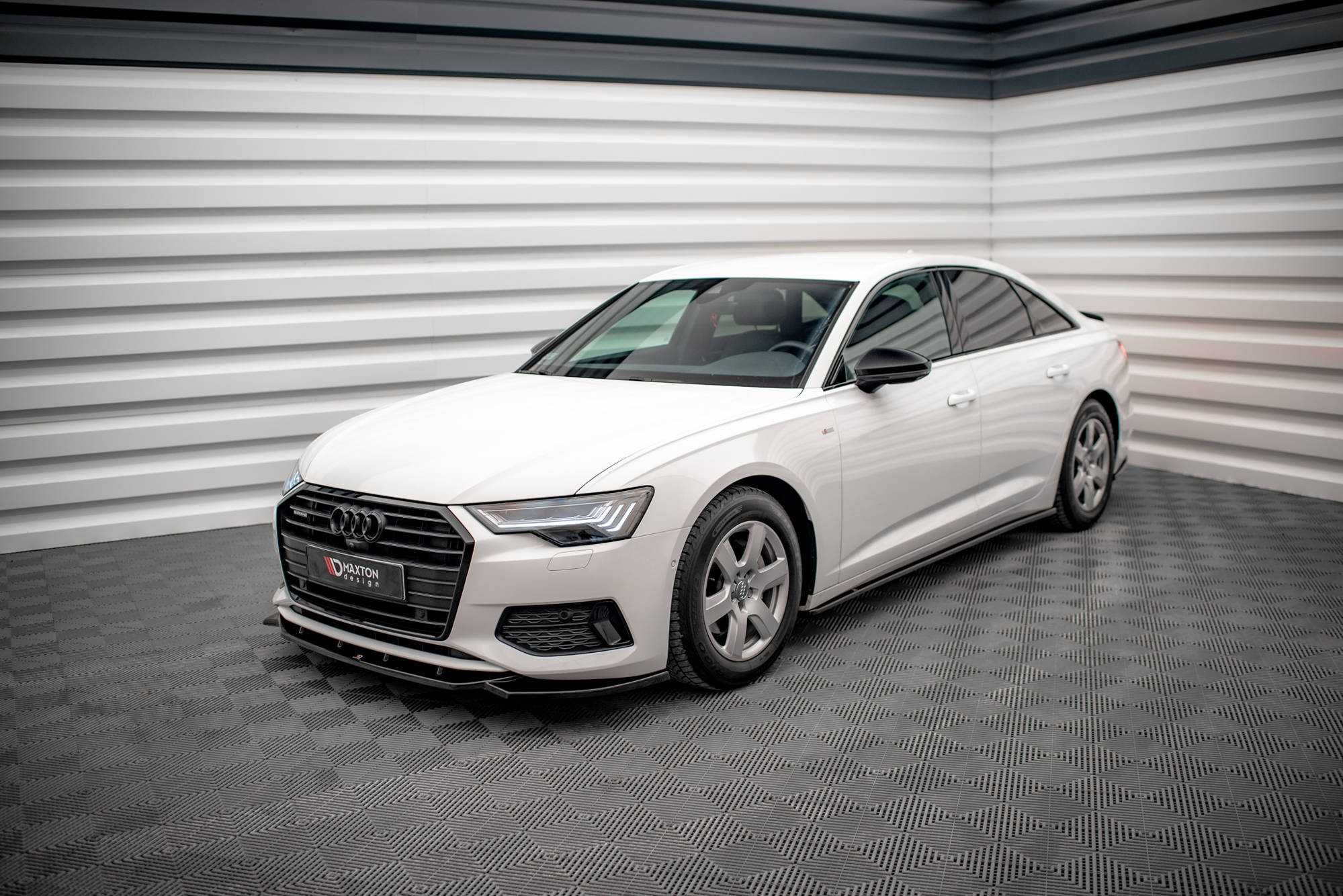 Тюнинг Audi A6 C8 обвес губа сплиттер пороги диффузор спойлер