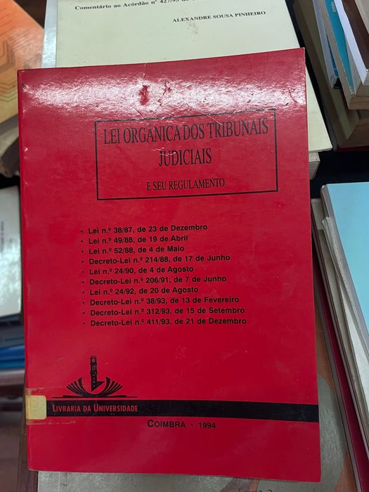 Livro Lei Orgânica Dos Tribunais Judiciais e Seu Regulamento