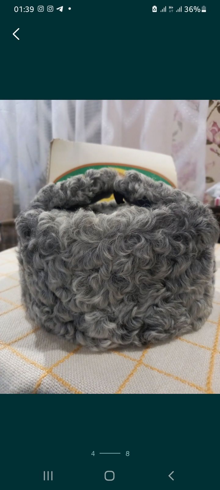 Шапка нова, комір, натуральний каракуль,
