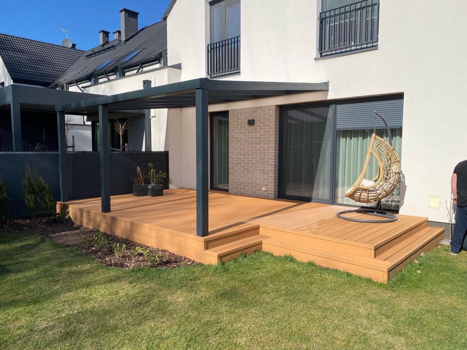 Zadaszenie Aluminiowe z Poliwęglanem 16mm 700x400 Taras , CarPort