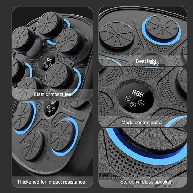 Музична  боксерська машина тренажер, груша для боксу з LED Bluetooth