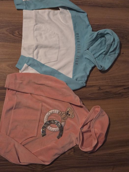 Bluza Elle welurowa dres do szkoły dzien misia 128'134