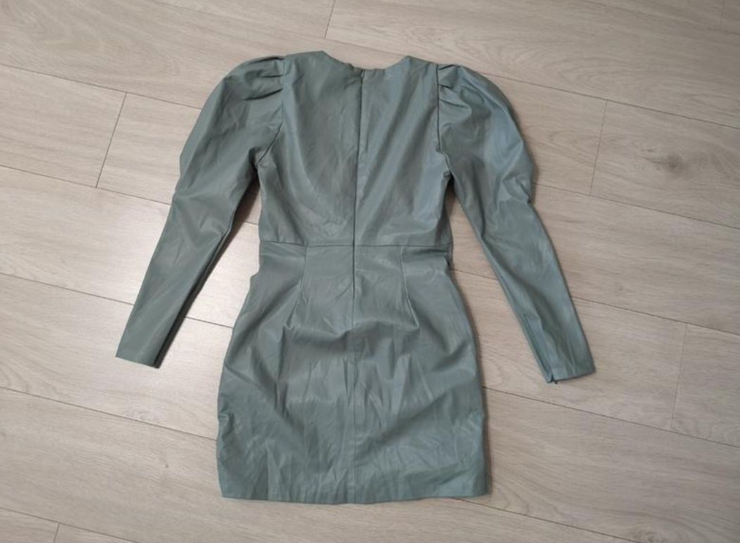Шкіряна сукня Zara,стильна міні-сукня