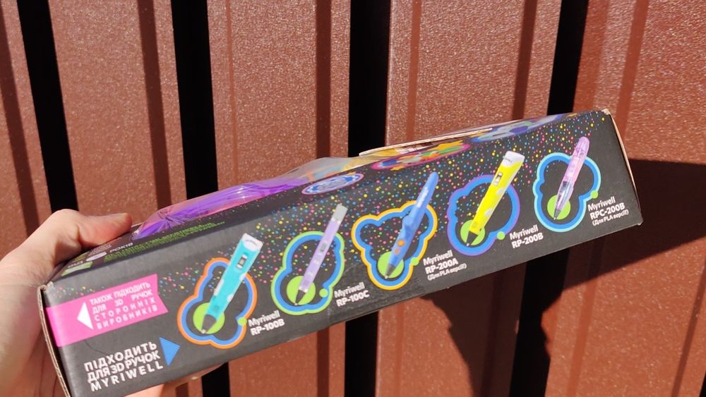 Набір пластику PLA для 3D pen Myriwell набор пластик ПЛА 3д ручки 100м