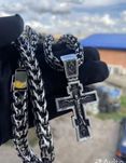 РАМЗЕС Серебряная цепочка .  Вес  96 - 115  грамм