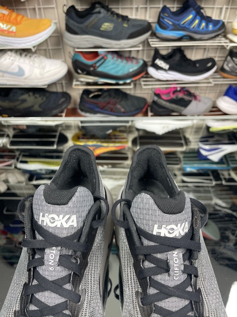 Кроссовки Hoka One One Clifton 9 Размер 38 Серые Мягкие Летние
