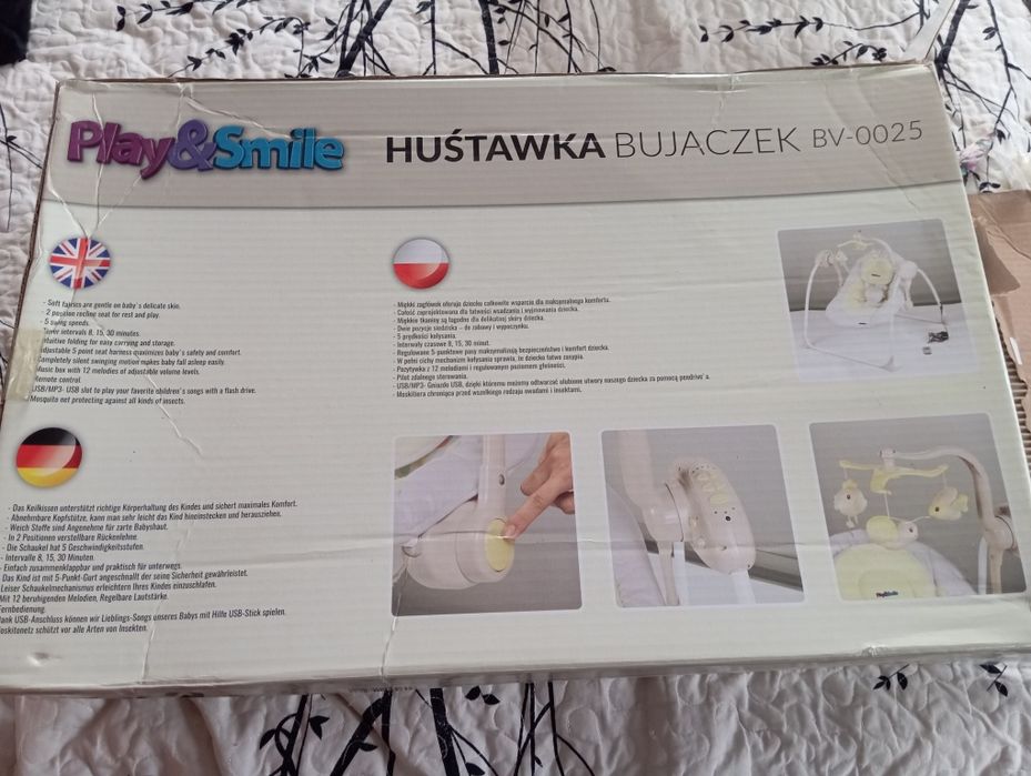 Huśtawka Bujaczek dla niemowlaka