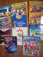 Cadernetas Futebol MUNDIAL + EUROPEU + LIGA PORTUG - PANINI - Vazias