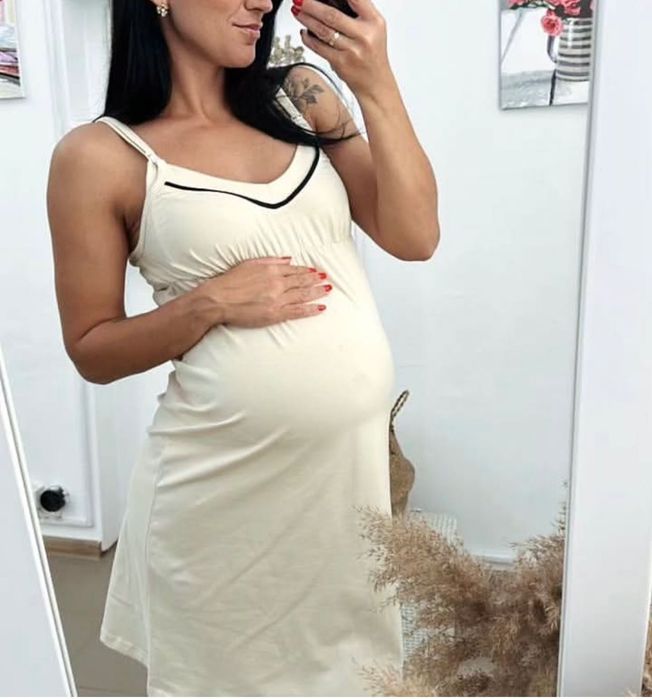 Сорочка та халат в пологовий