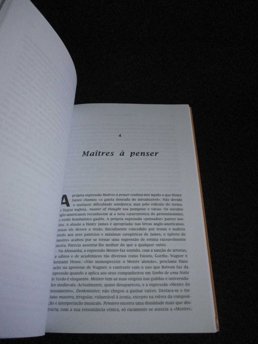Livro As Lições dos Mestres George Steiner