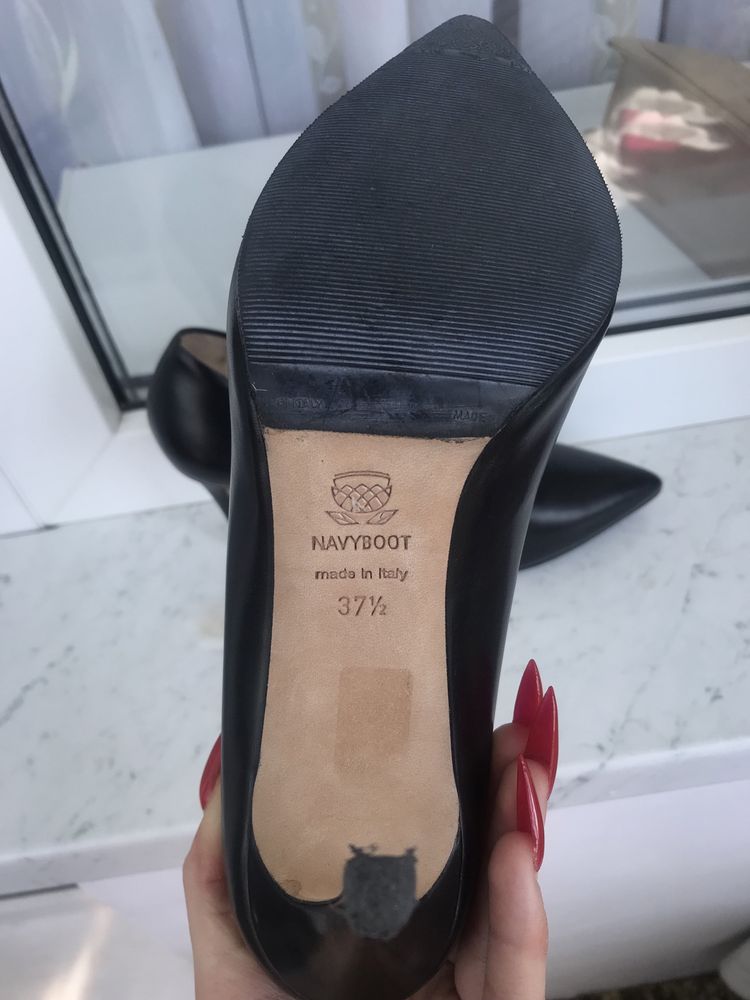 Шкіряні італійські туфлі Navyboot оригінал  (37.5)