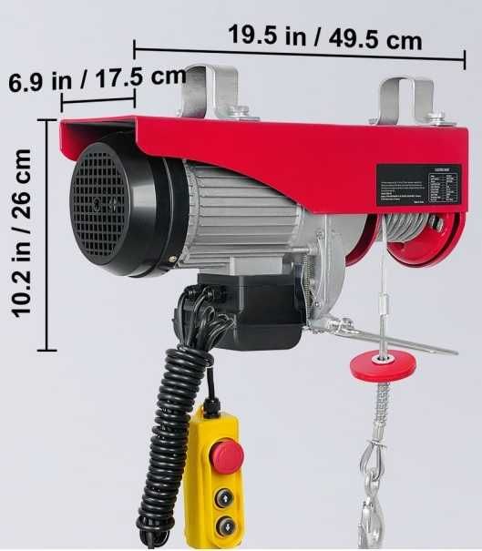 Guincho elétrico 1000kg