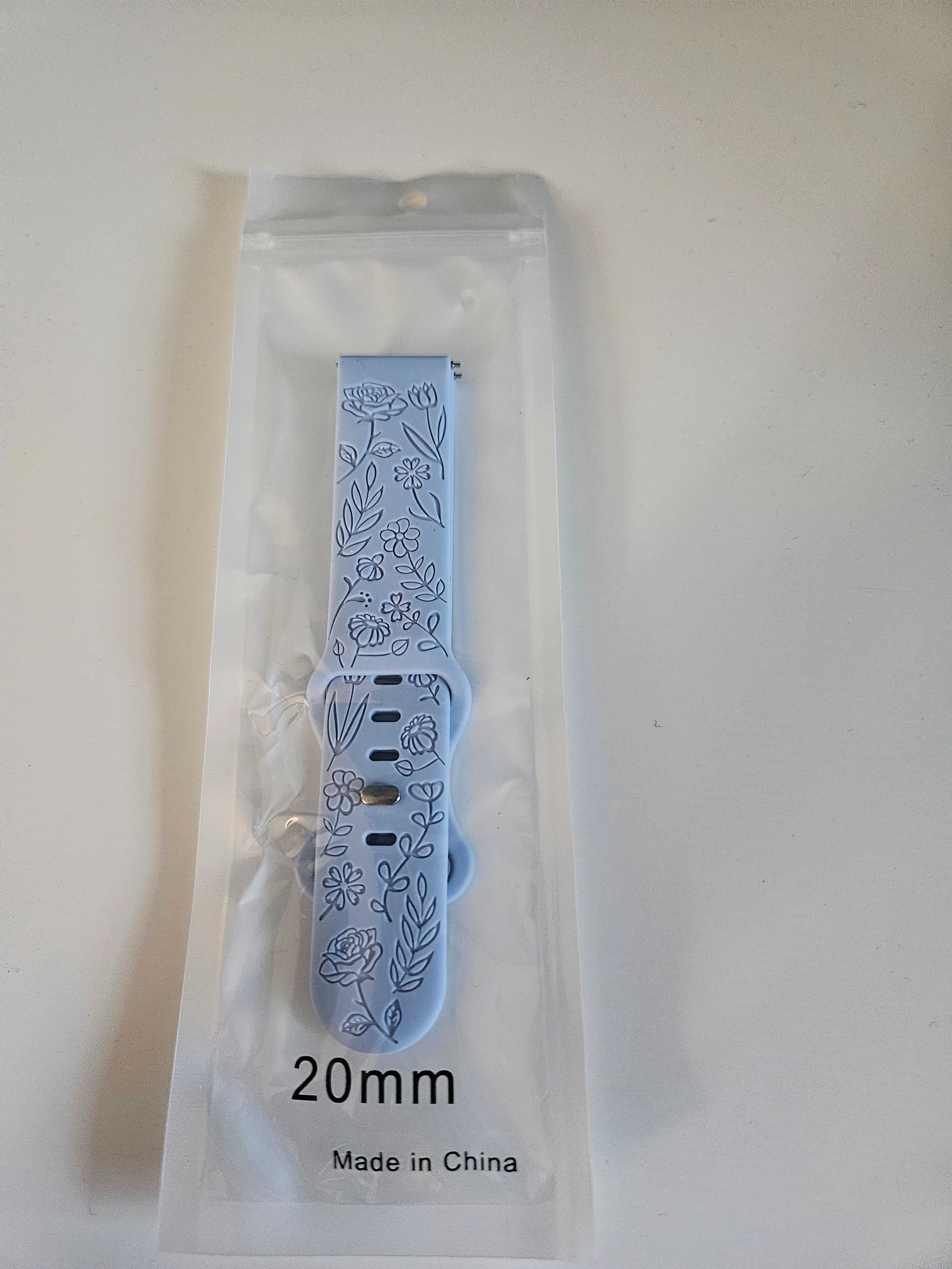Nowy pasek silikonowy do zegarka i smartwatcha 20 mm Huawei