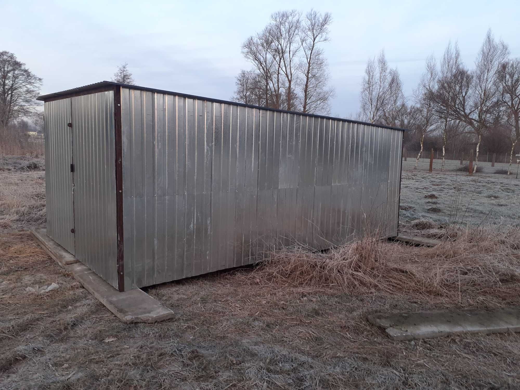 Garaż blaszany 3x5 na budowę w II gatunku