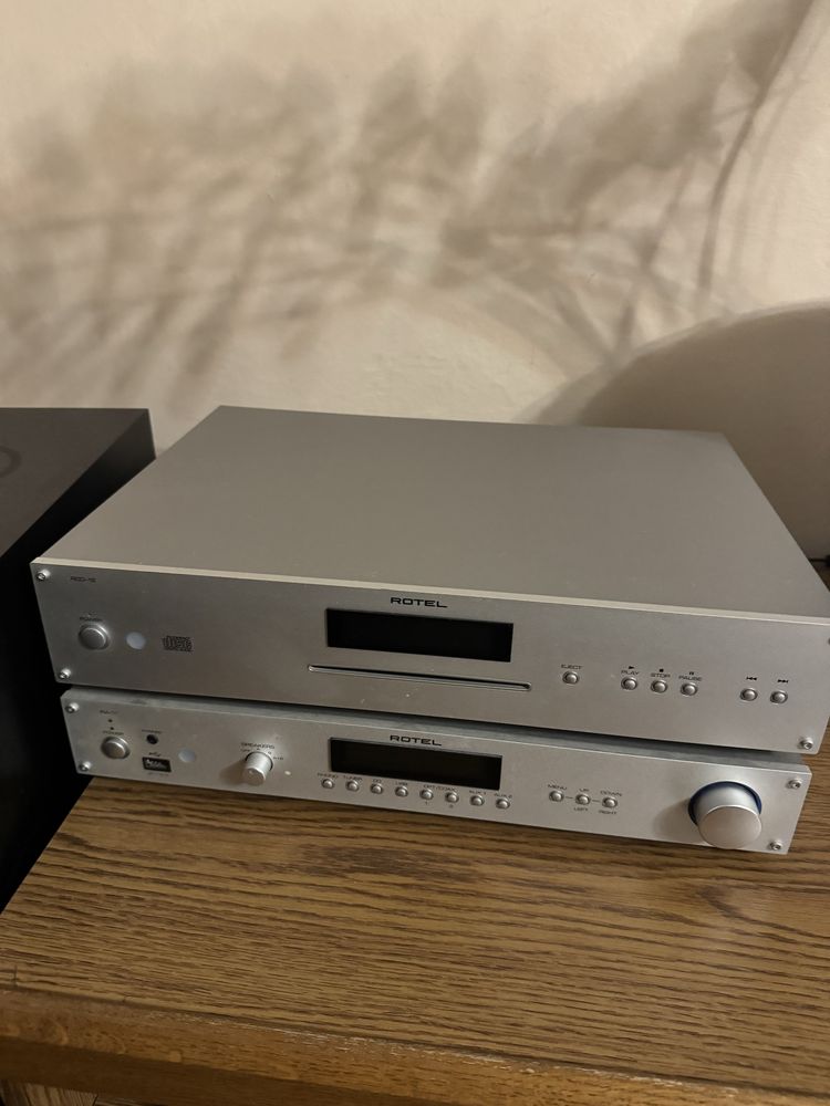 Komplet Rotel RA-11 RCD-12 kolumny B&W