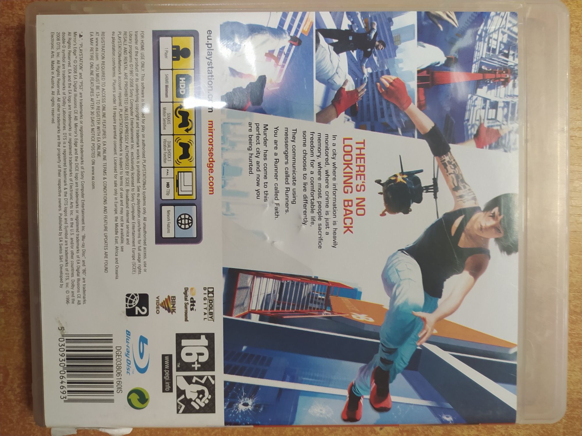 Gra akcji MIRROR'S EDGE Parkur na PS3