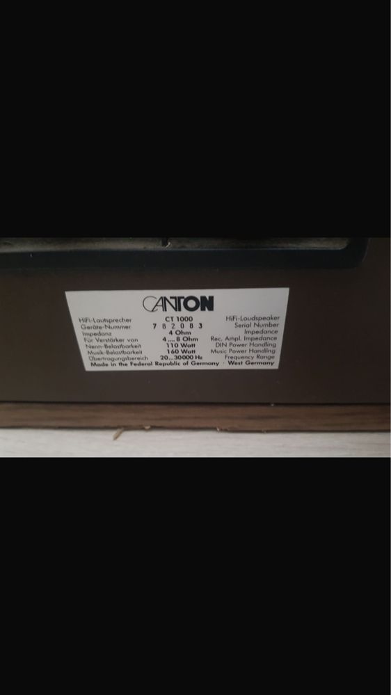 Canton CT1000 Kolumny