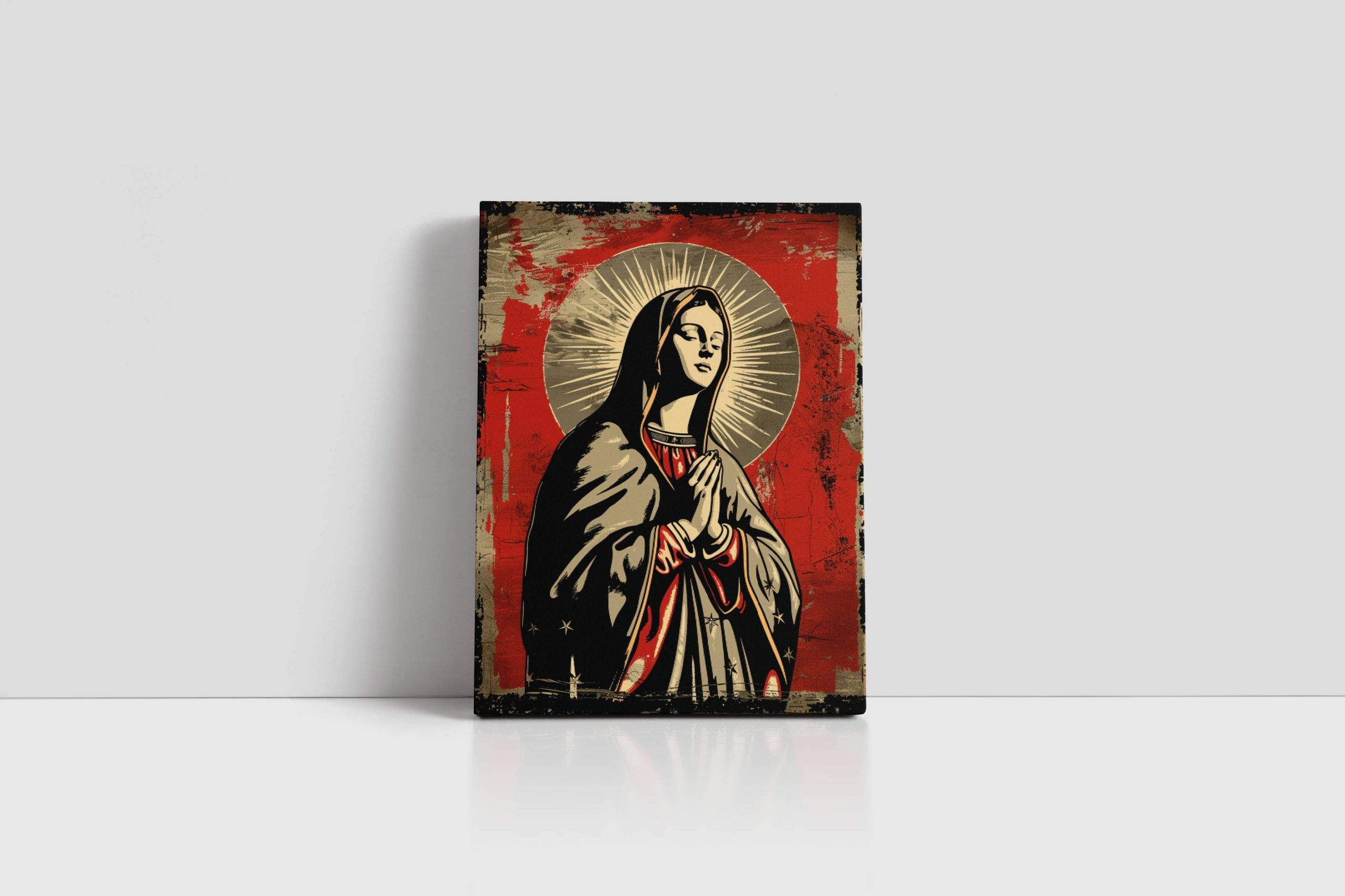 Obraz na płótnie "Ikona Matki Boskiej Maryi"  45x60 cm