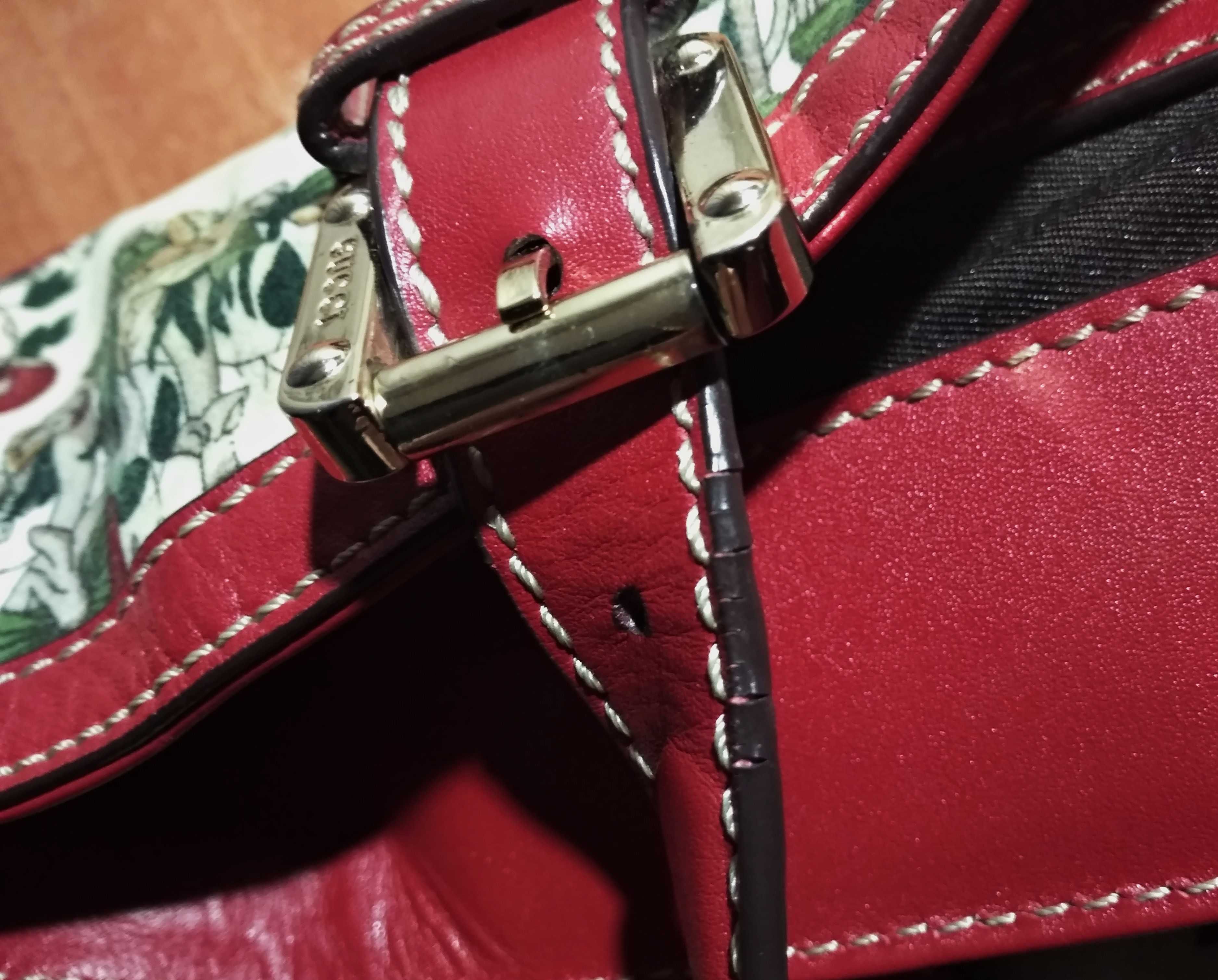 Сумка шопер Gucci, винтаж мухоморы