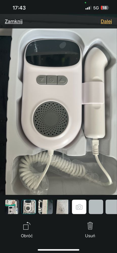 Detektor tętna płodu doppler