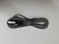 kable USB C do LIGHTNING plecione czarne 2M 2 sztuki