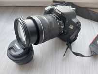 Zestaw Canon EOS 650D + 18–135 + 50mm + lampa + wyzwalacz