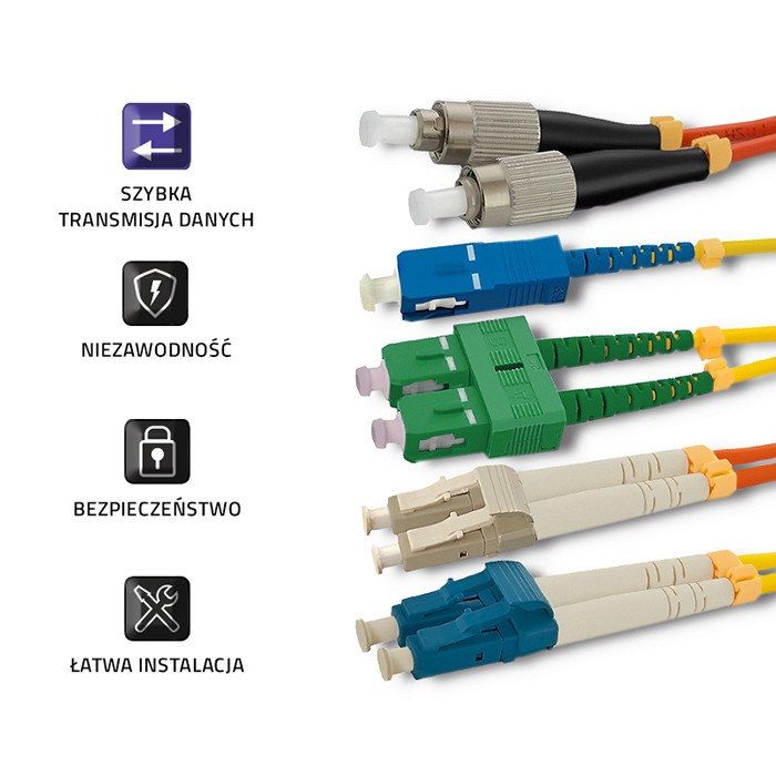 Qoltec Patchcord światłowodowy LC/UPC - LC/UPC | Multimode | 50/125 |