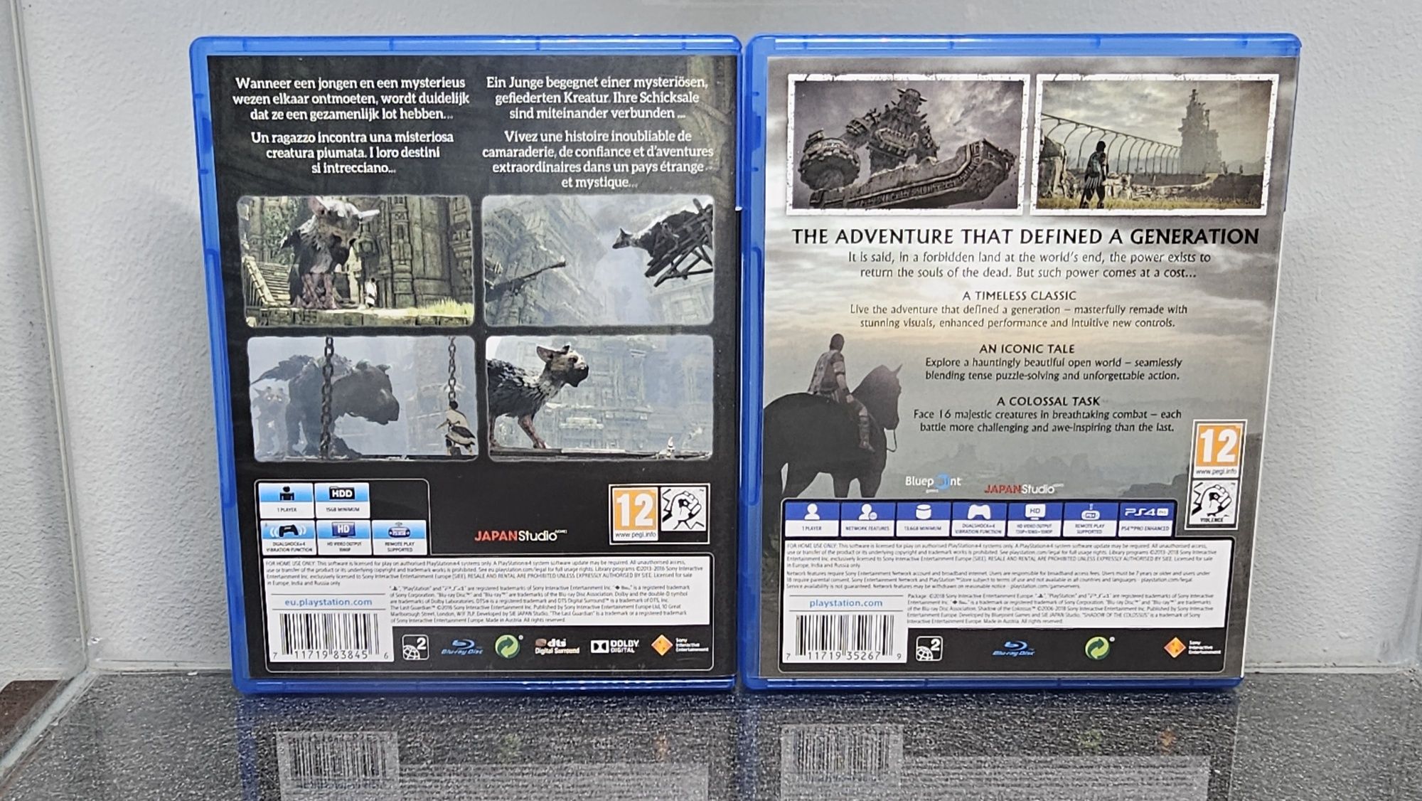 Pack 2X The Last Guardian Shadow of the Colossus PS4 PlayStation 4