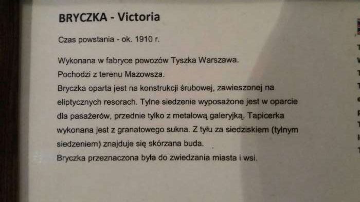 Bryczka viktoria drewniana