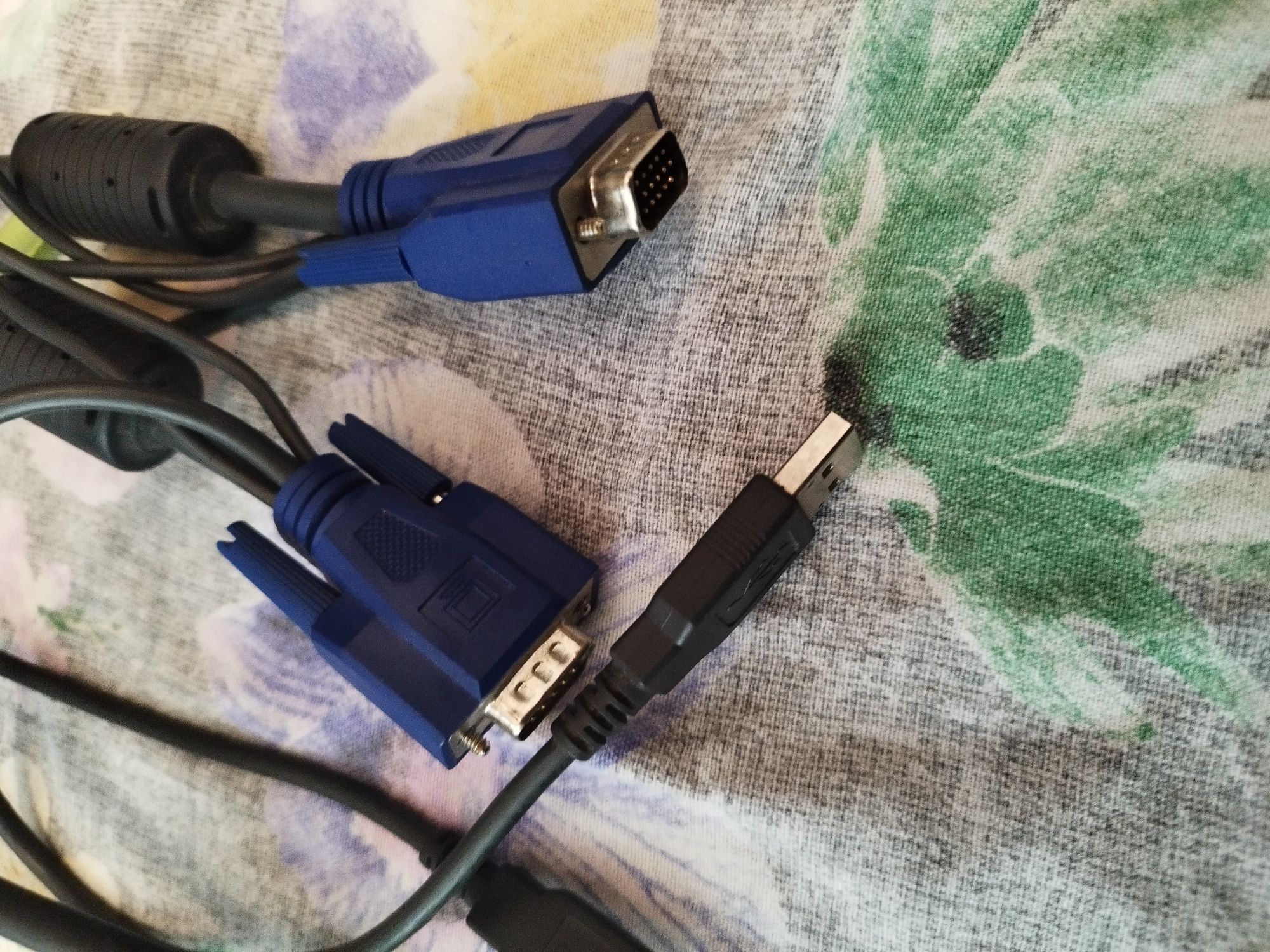 Kable rozgałęźnik dwa monitory Retro PC