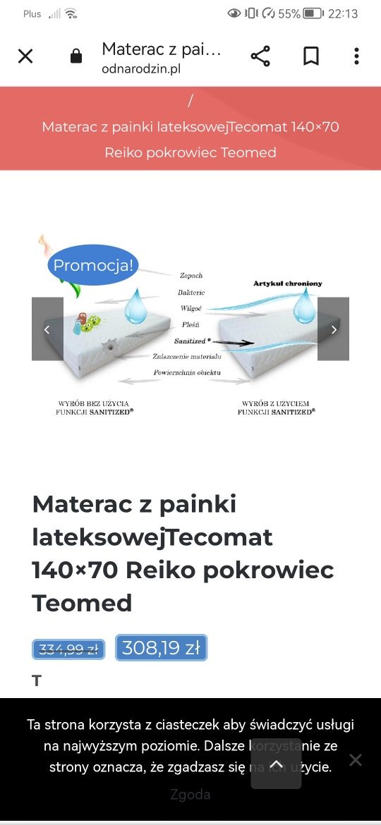 Łóżeczko Bellamy 140x70 3w1 plus materac