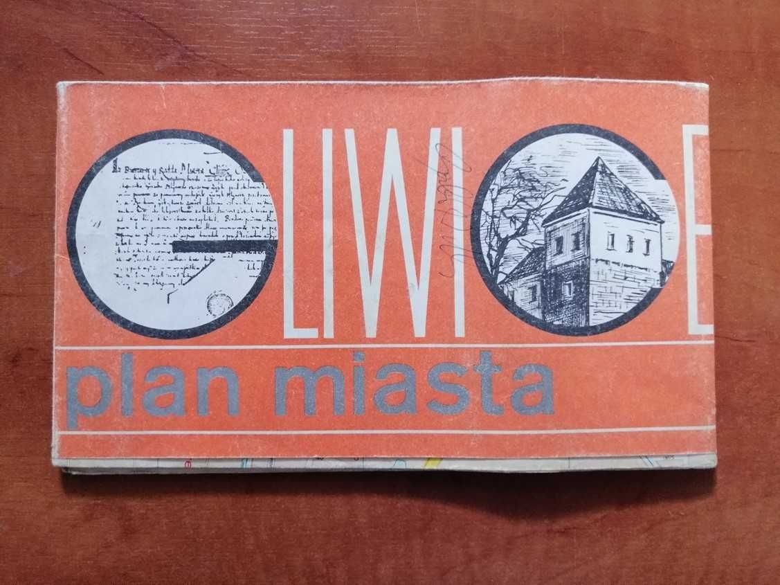 Plan miasta Gliwice. Stara mapa z 1989 r lub starsza.