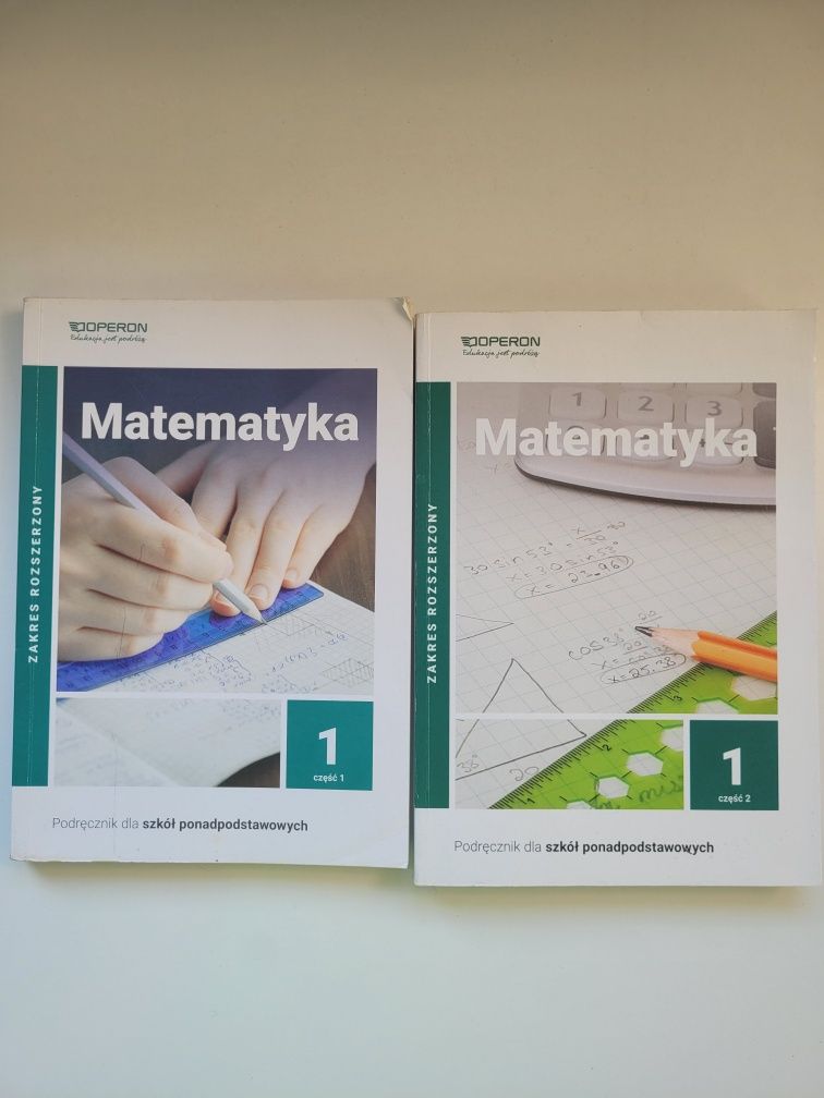 Podręczniki cz. 1.1 i 1.2 matematyka rozszerzona Operon