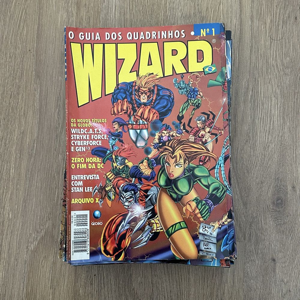 Wizard: o mundos dos quadrinhos 1-15