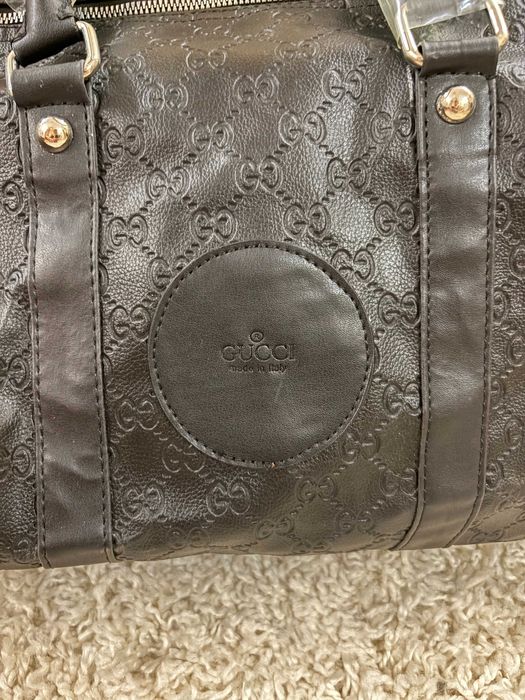 Gucci big lather bag GG travel