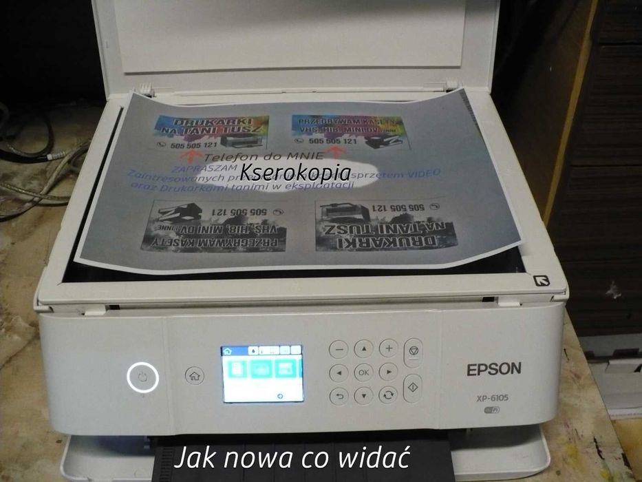 Epson XP-6105 Duplex na tanie tusze POWYSTAWOWE