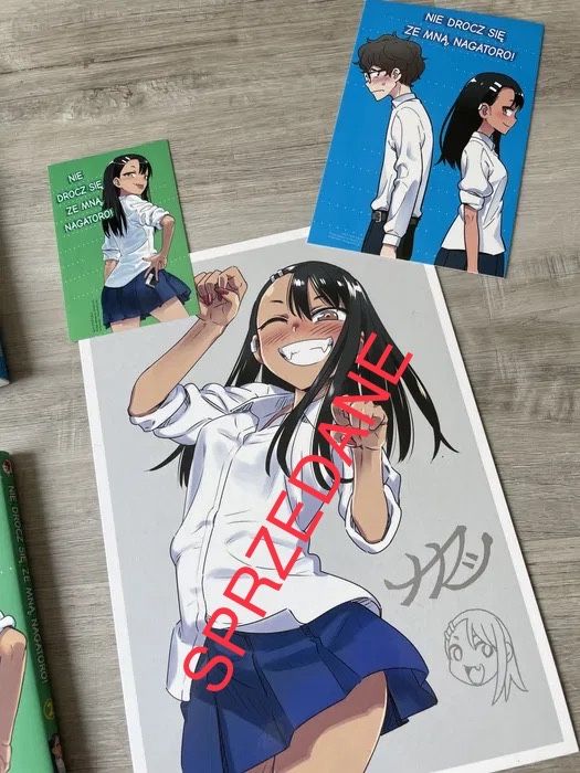 Manga „Nie drocz się ze mną, Nagatoro” tom 1 2 dodatki