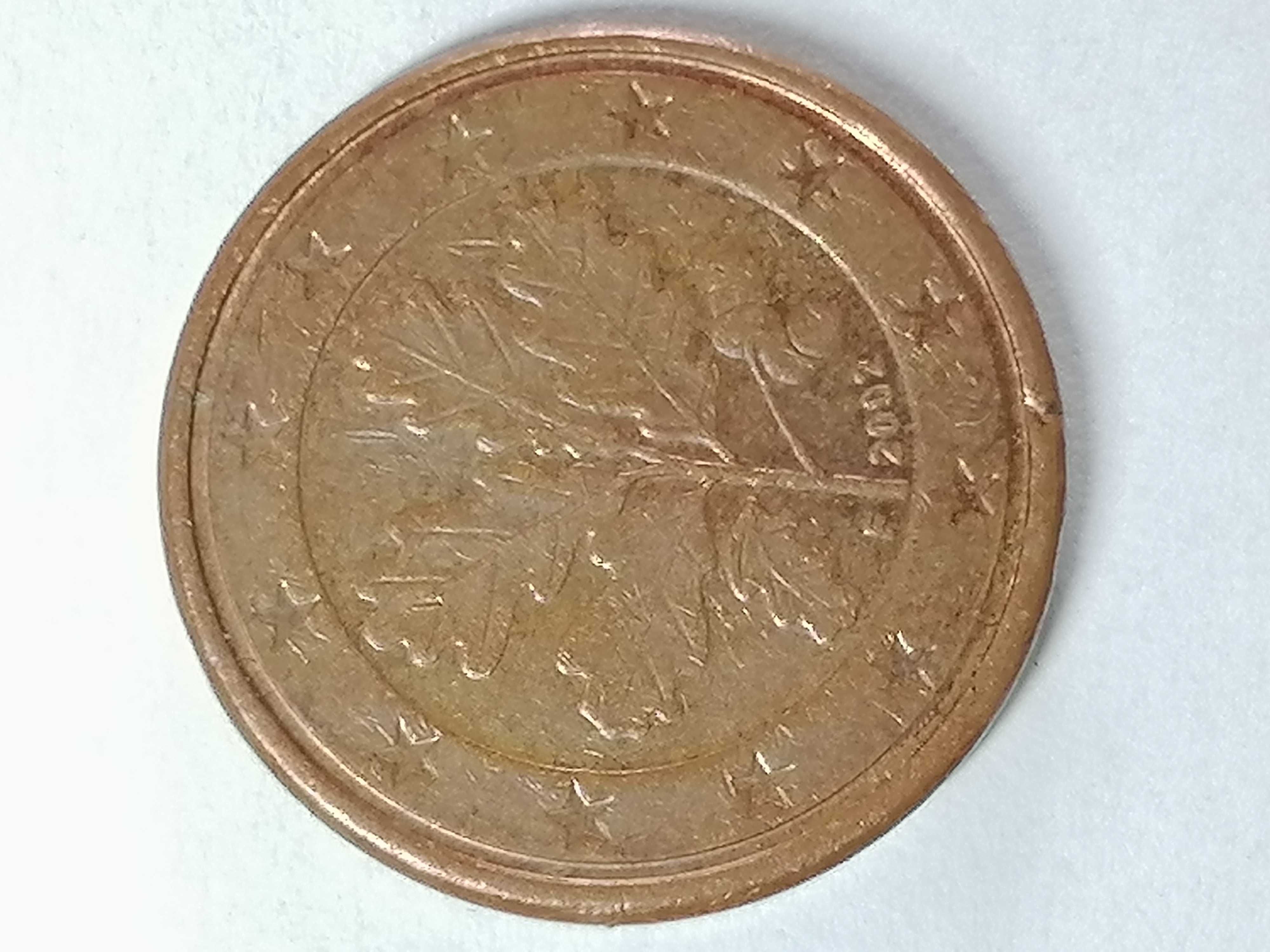 Moedas de 1 cêntimo A/F/D/G/J/-2002 Alemãs raras TROCA