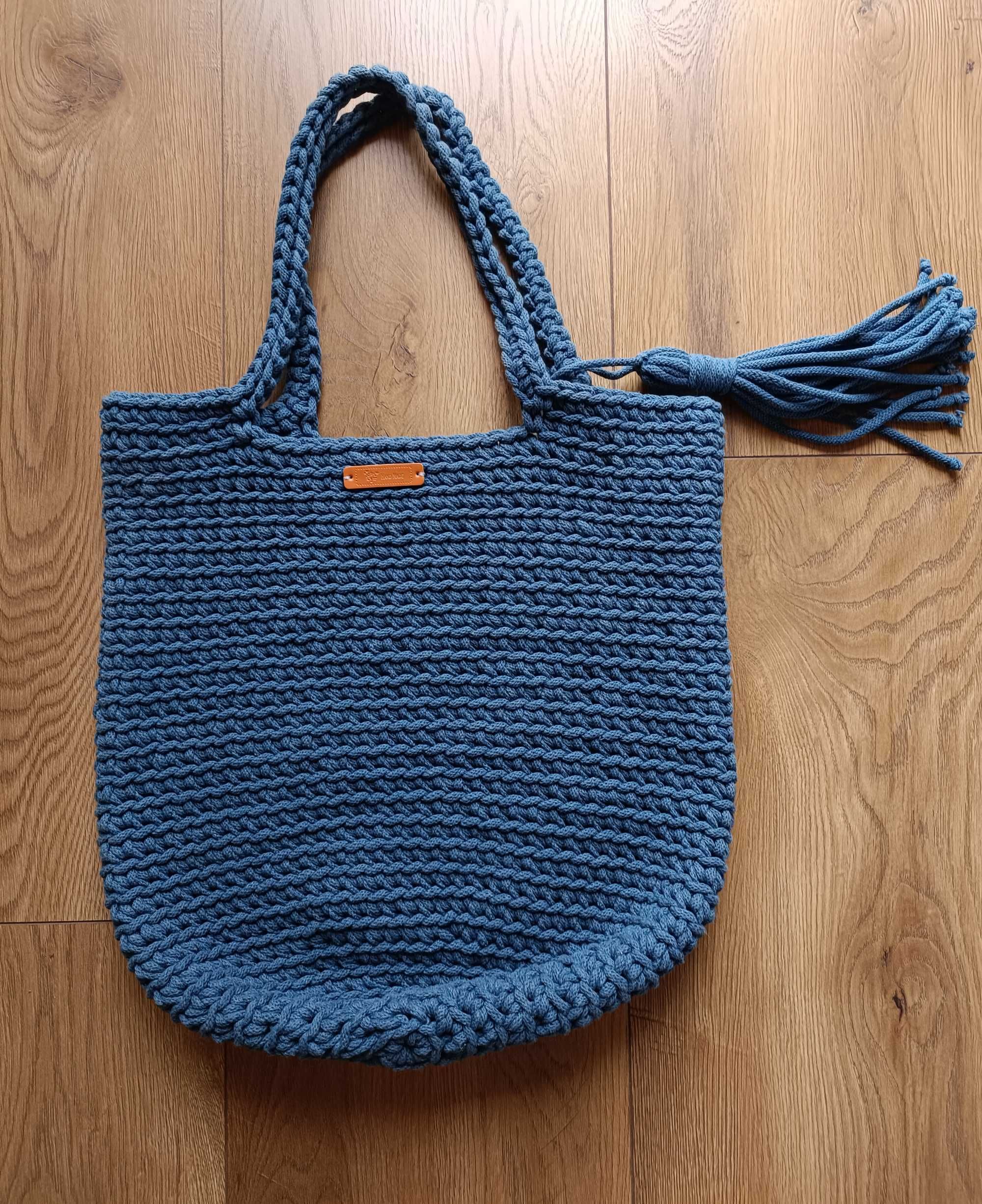 Torba shoperka szydełkowa Hand Made