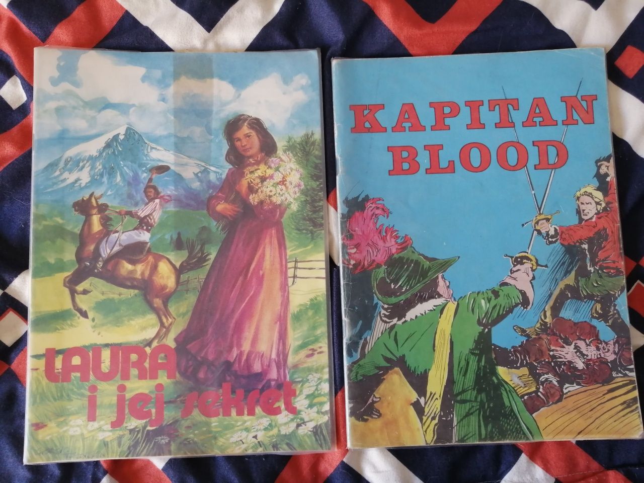 Komiksy 2 szt. Kapitan Blood 1984 oraz Laura i jej sekret 1990r