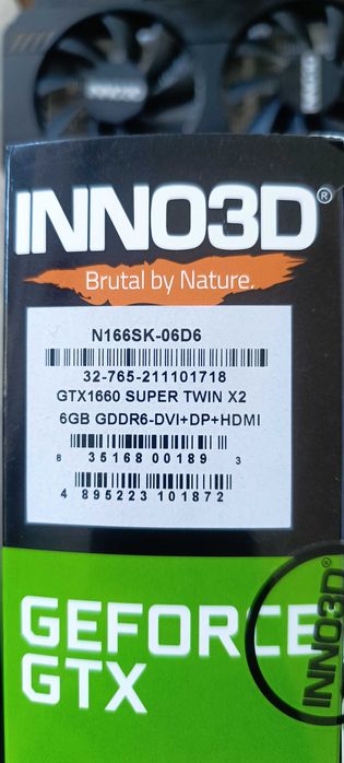 Відеокарта Inno3D GeForce GTX 1660 SUPER Twin X2 6144MB (N166SK-06D6)