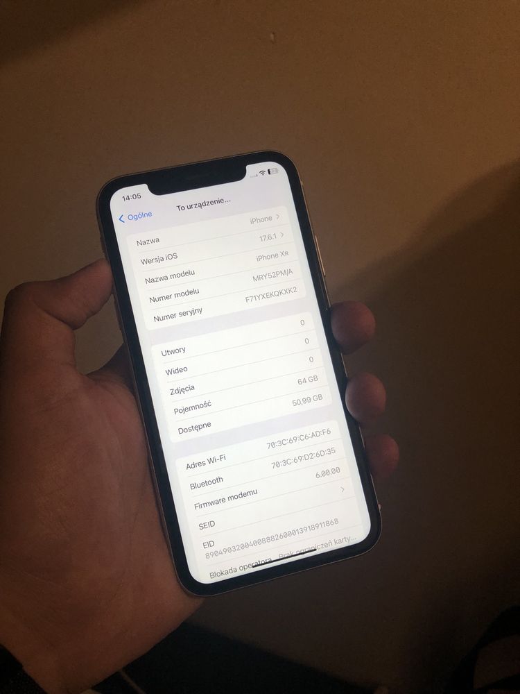 Iphone xr Bialy 64GB BDB