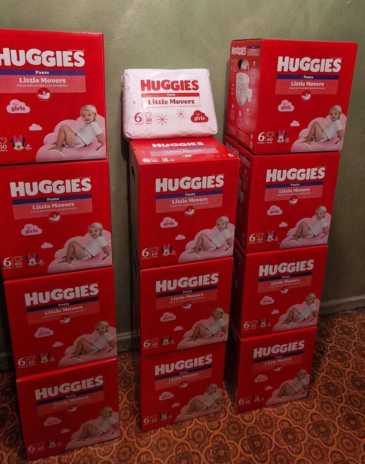 Підгузки-трусики Huggies Little Movers Pants для дівчат