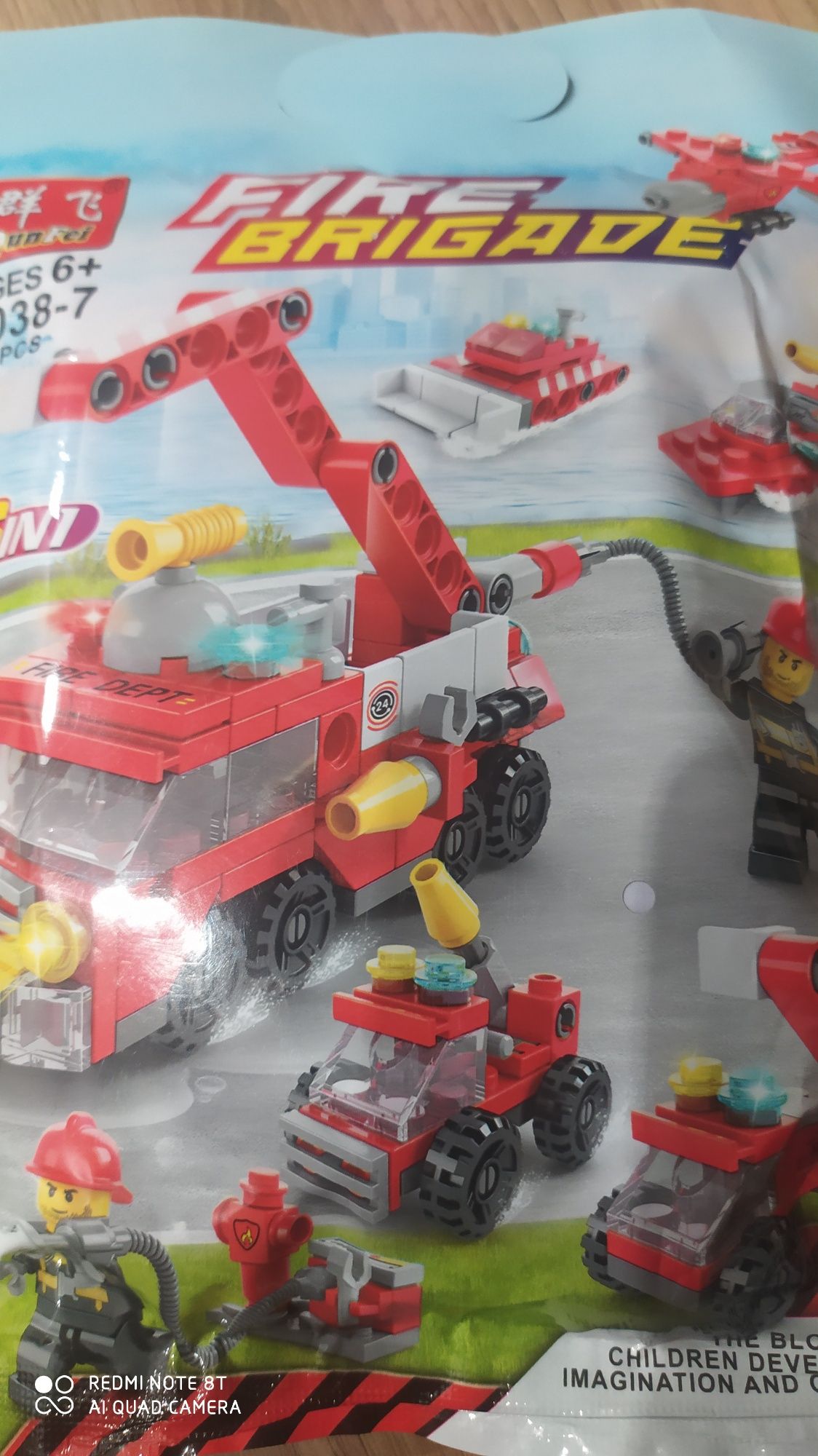 Klocki jak lego, straż pożarna, nowe