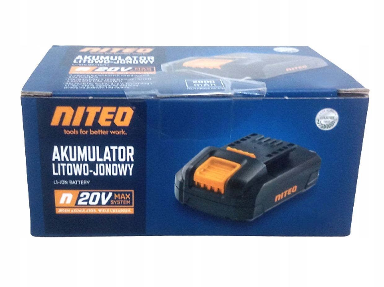 Akumulator Litowo-Jonowy 20V MAX SYSTEM 2Ah NITEO