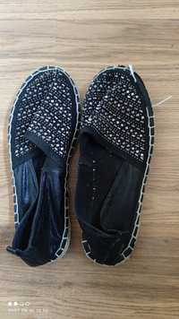 Dorothy Perkins czarne espadryle 39 wide fit