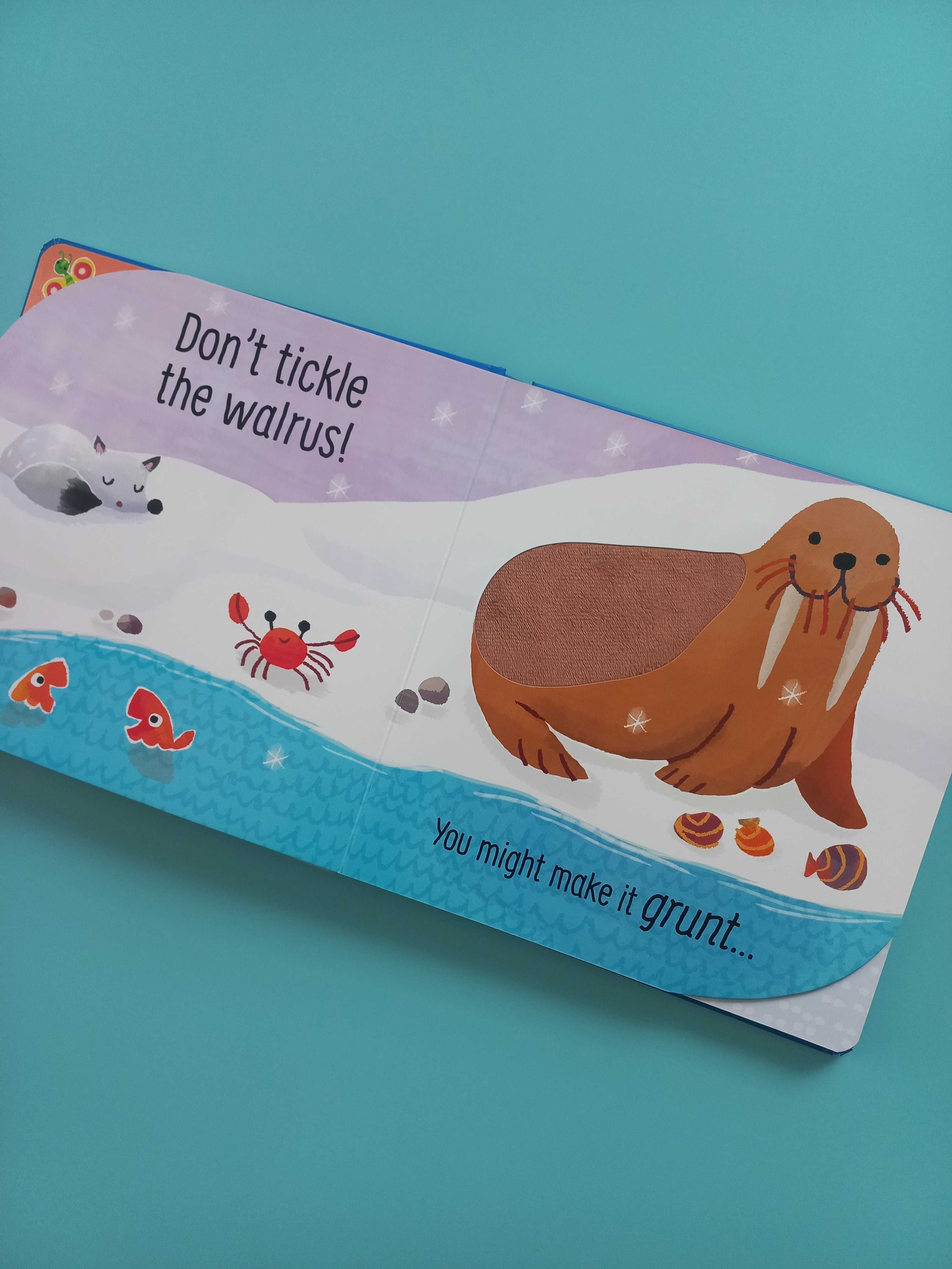 Don't tickle the polar bear, Usborne, Дитяча тактильно-звукова книга