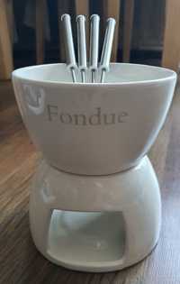 Zestaw do fondue, biały, nowy